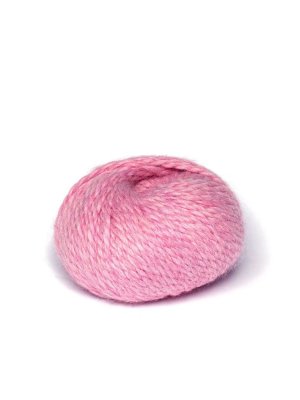 Conf.5 gomitoli lana lavorata, colore rosa Melange