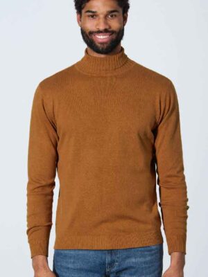 Pullover collo alto maglia canapa