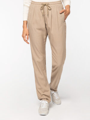 Pantaloni donna in Lyocell TENCEL sand