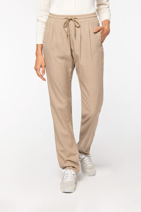 Pantaloni donna in Lyocell TENCEL sand