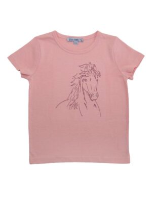 T-shirt cavallo ricamato